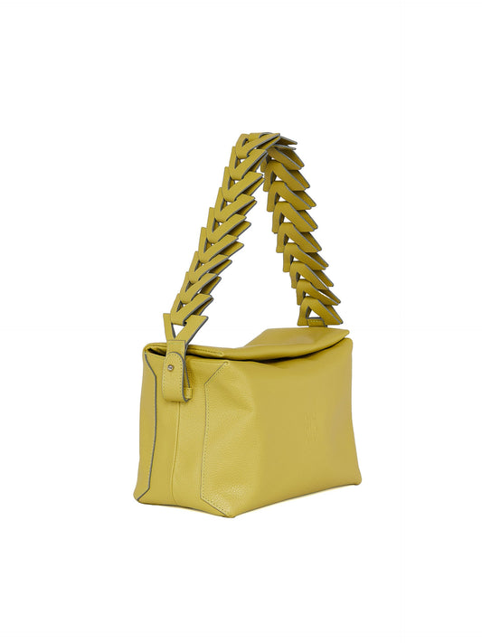 Ana Soft hobo bag verde limoncello