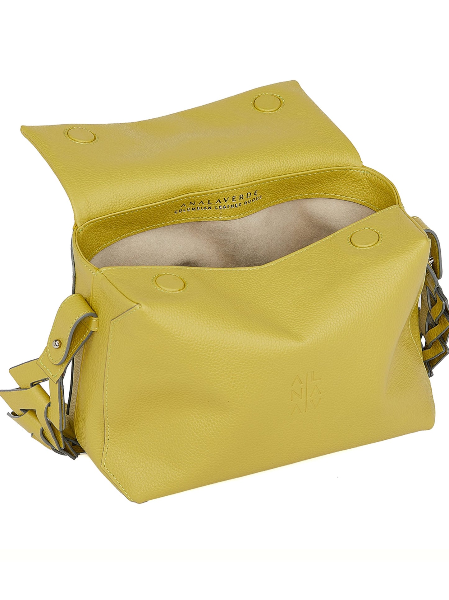 Ana Soft hobo bag verde limoncello