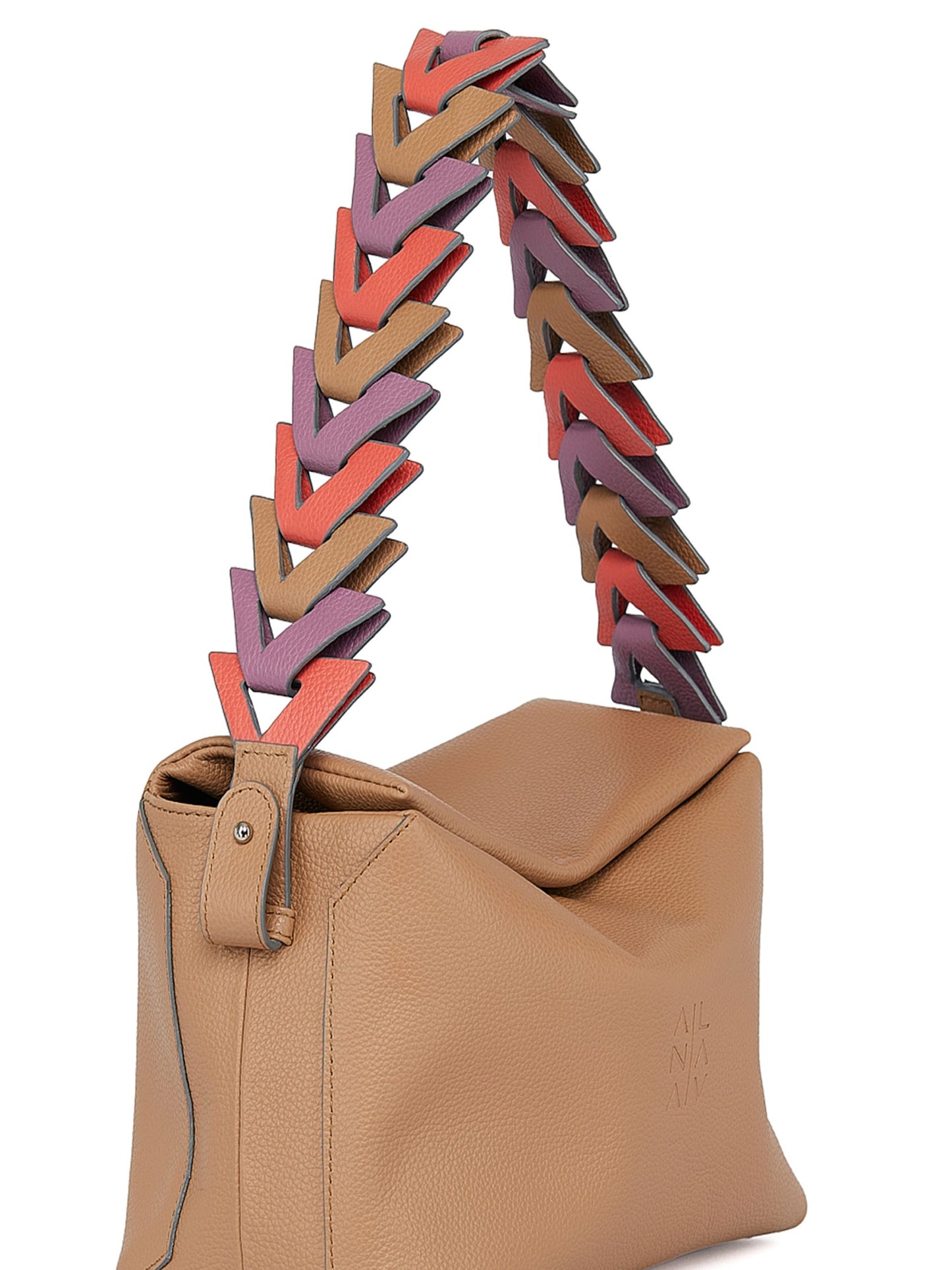 Ana Soft hobo bag Miel - correa combinada