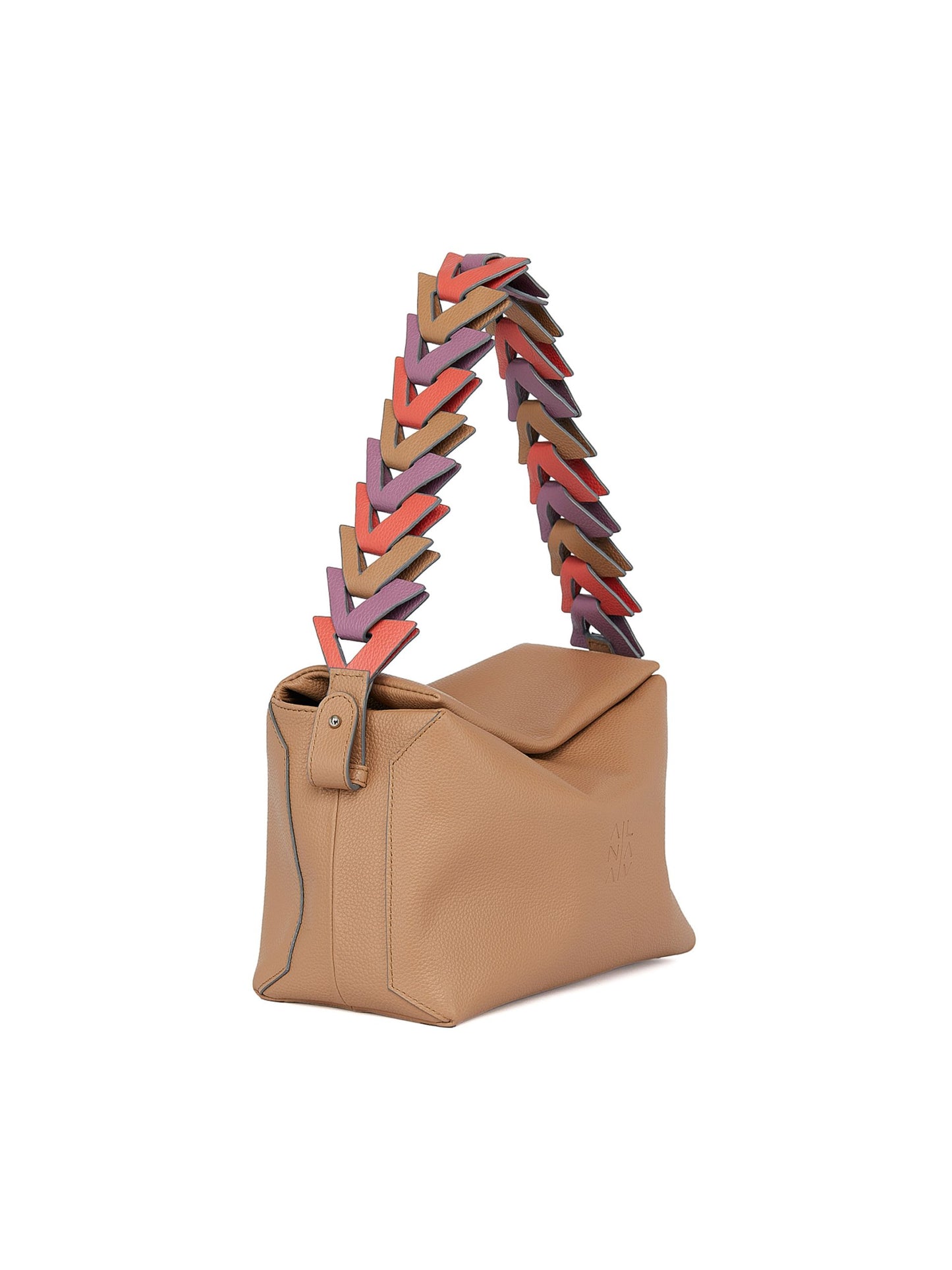 Ana Soft hobo bag Miel - correa combinada