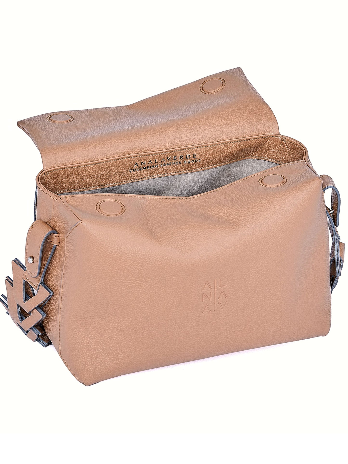 Ana Soft hobo bag Miel - correa combinada