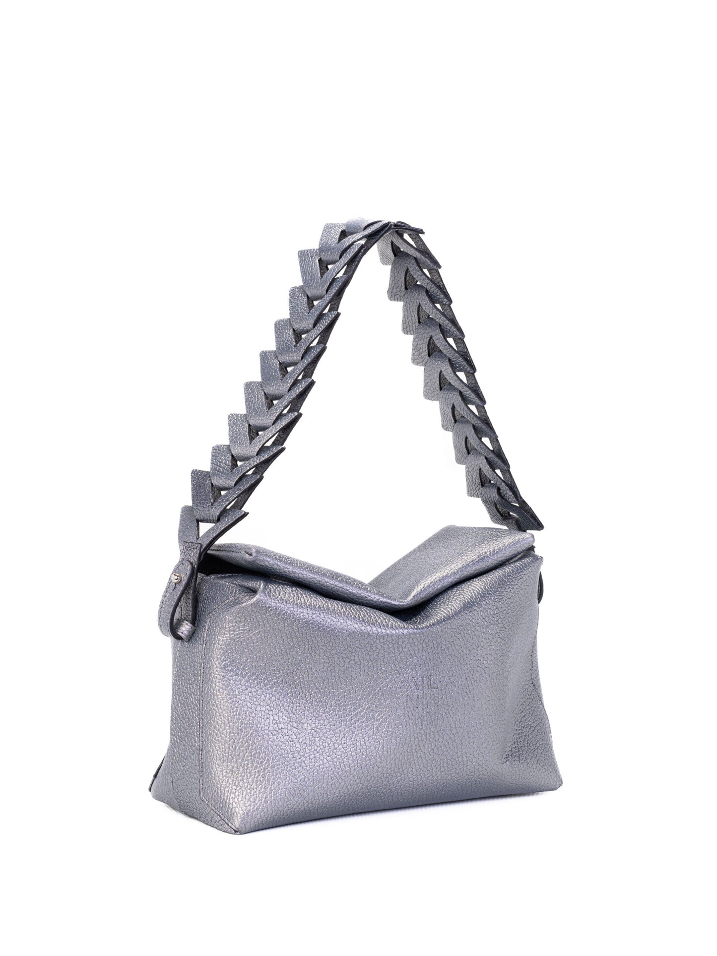Ana Soft hobo bag Plateado