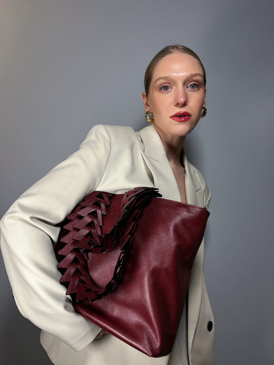 Caro laptop Tote Vinotinto