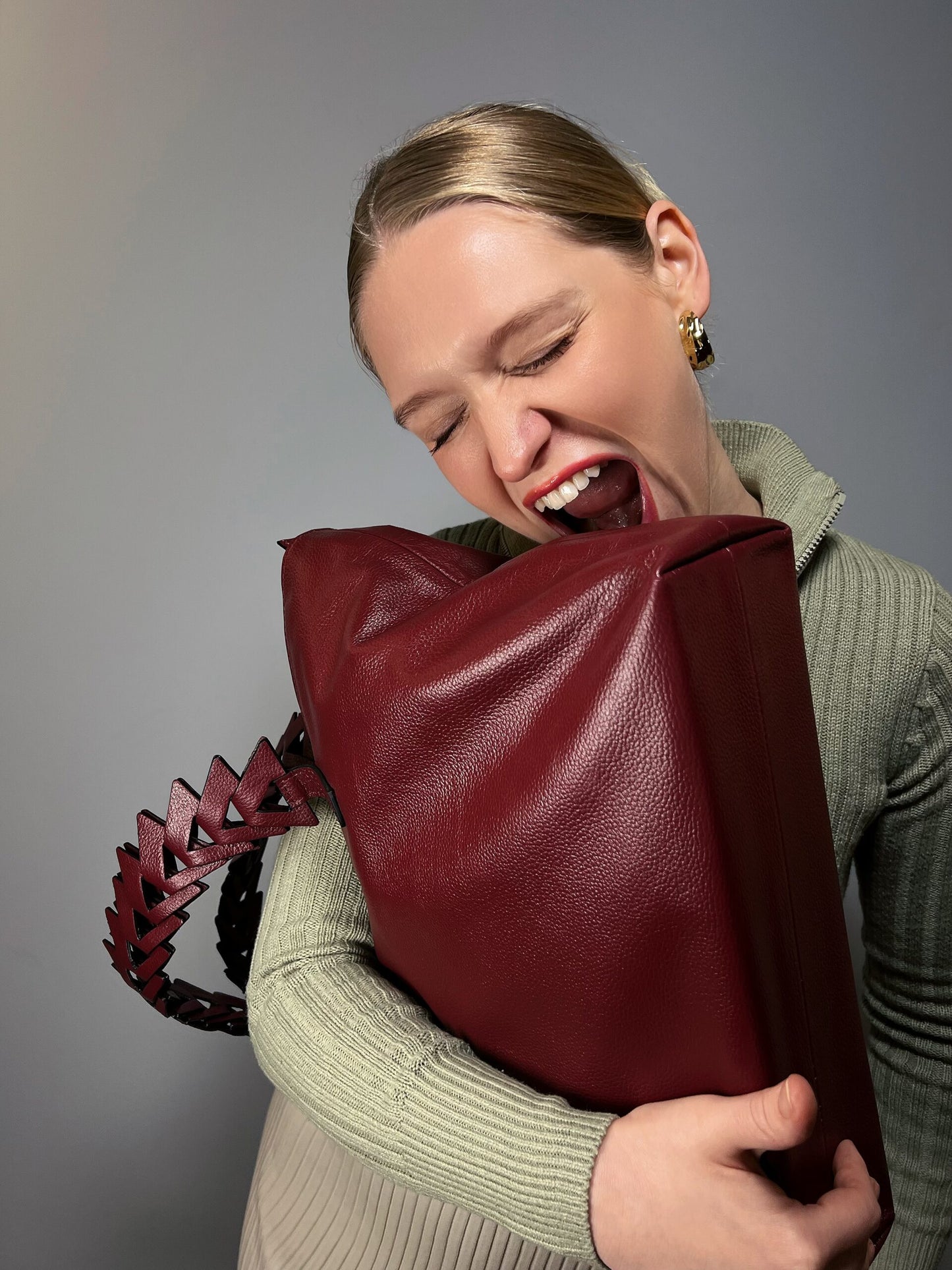 Caro laptop Tote Vinotinto