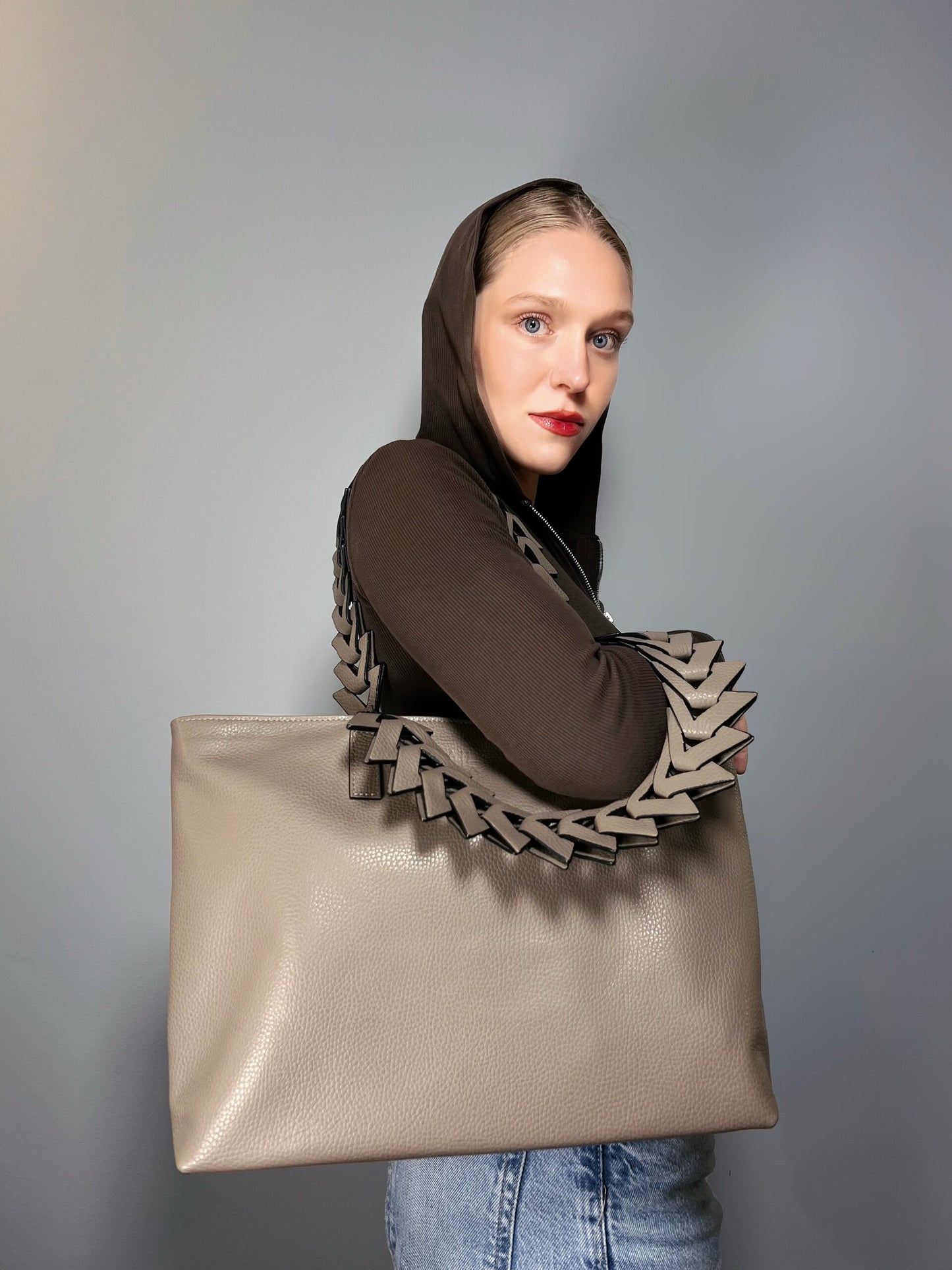 Caro Laptop Tote taupé