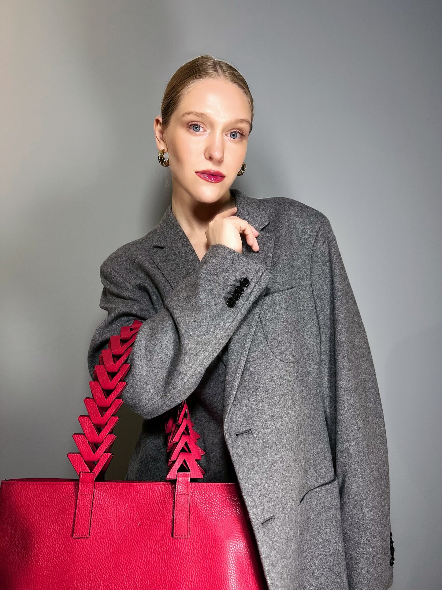 Caro Laptop Tote Red