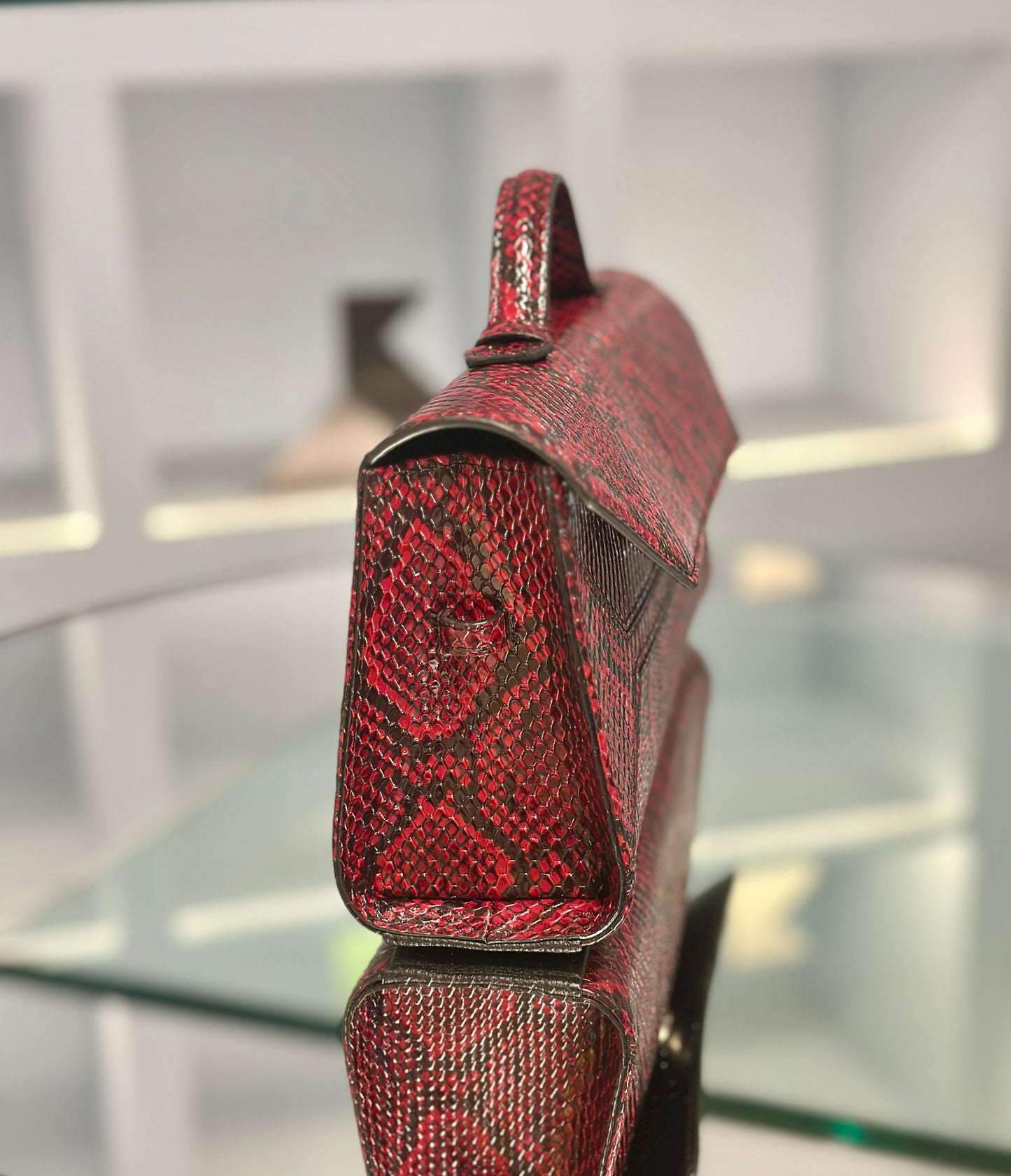 Sofi Baguette bag - tessitura vino