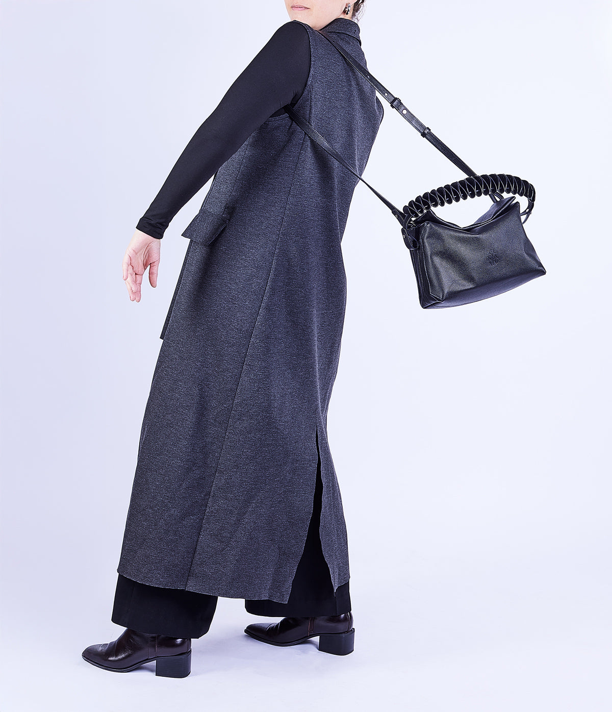 Ana Soft bag Nueva correa Ondas negro