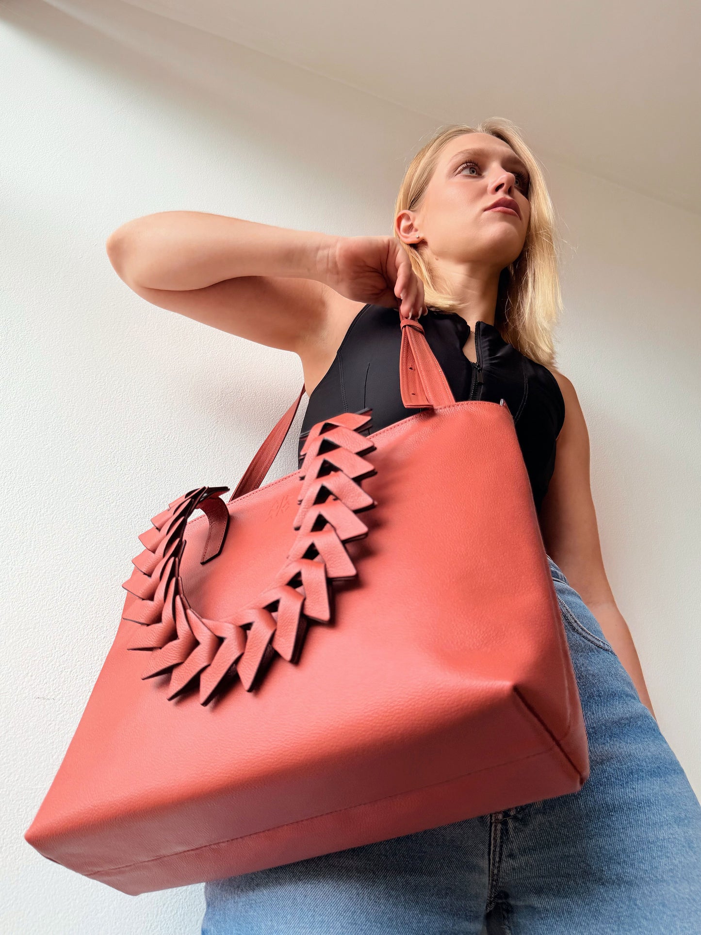 Caro laptop Tote Ladrillo