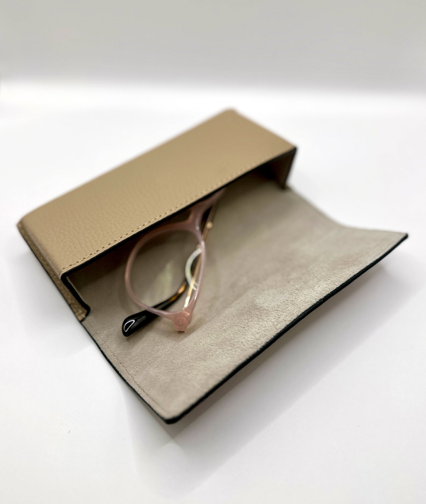 Sun glasses Leather case - Beige