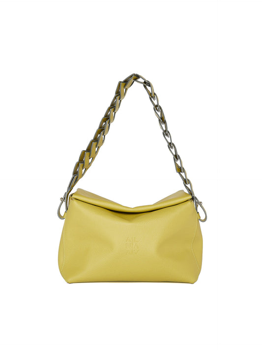 Ana Soft hobo bag verde limoncello