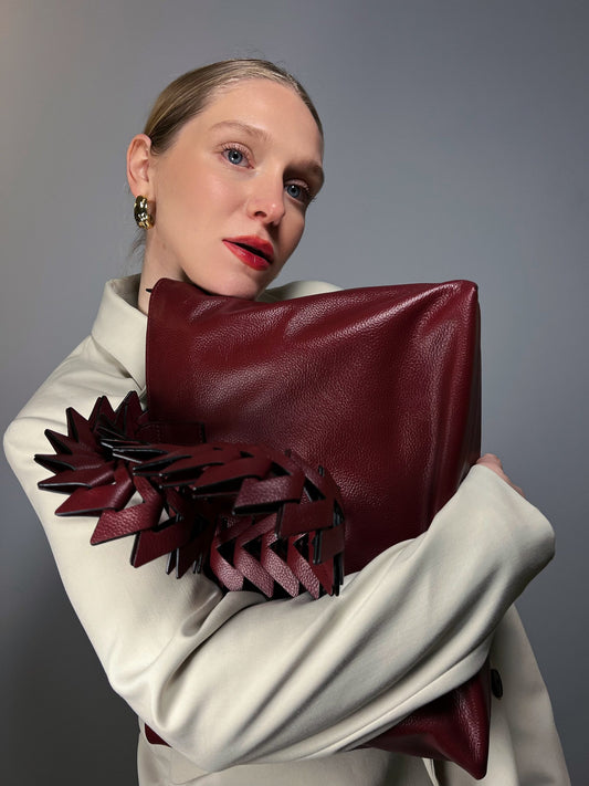 Caro laptop Tote Vinotinto