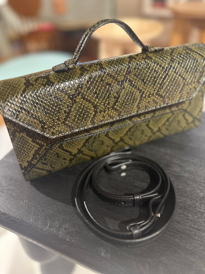 Sofi Baguette  -tessitura- deep green