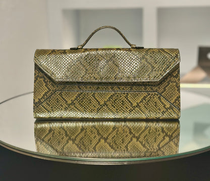 Sofi Baguette  -tessitura- deep green