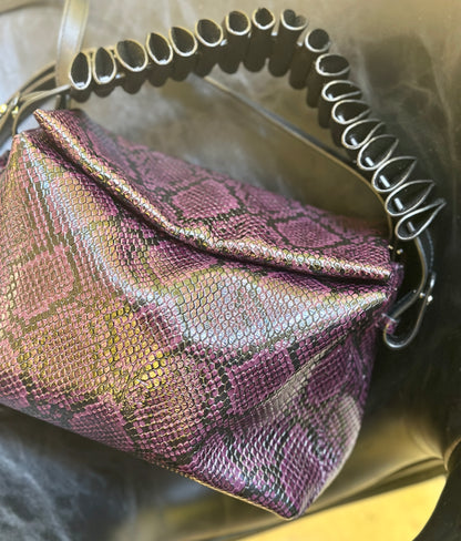 Ana bag waves strap- tessitura- uva