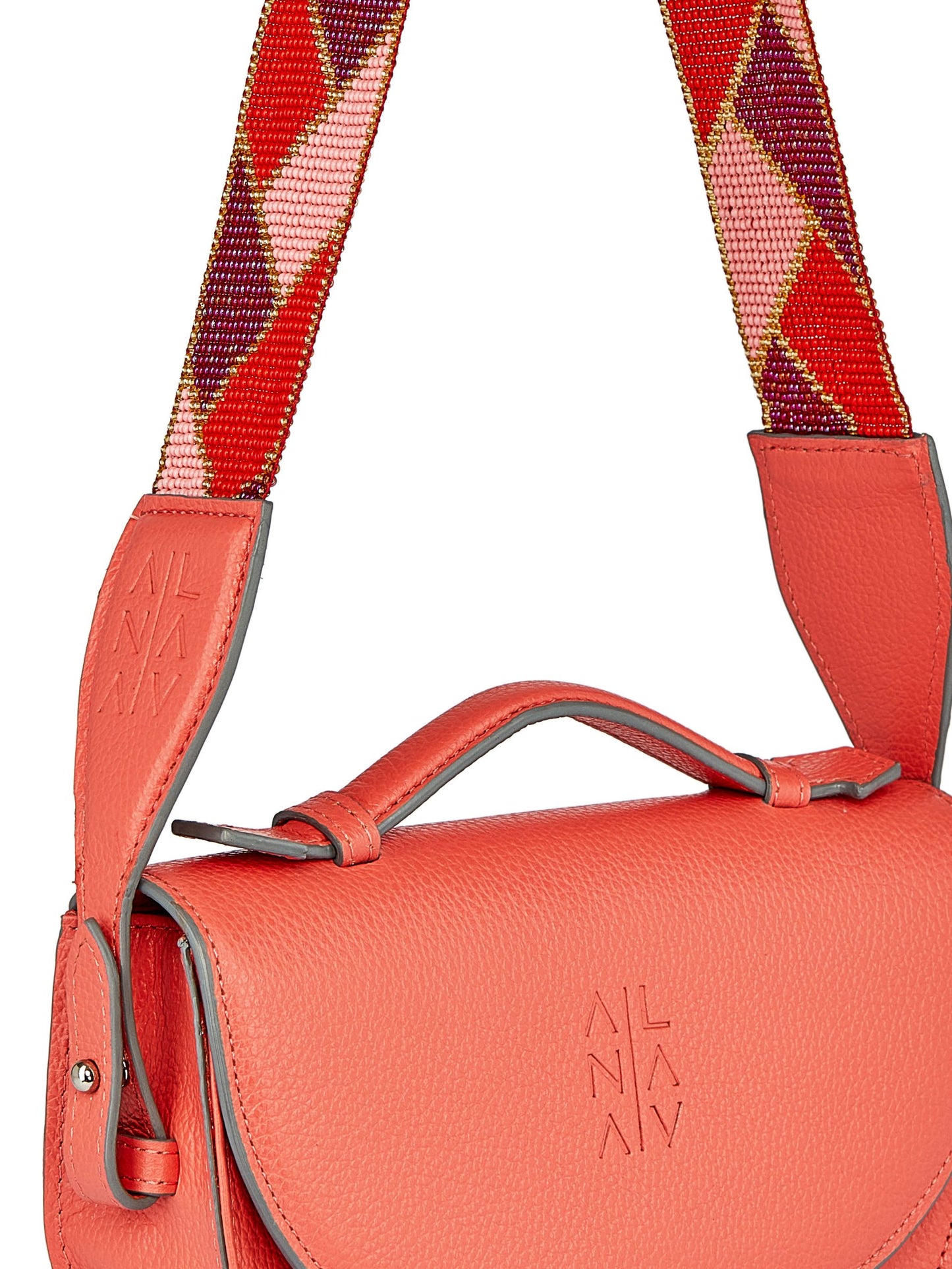 Moon belt bag coral + correa Mostacilla