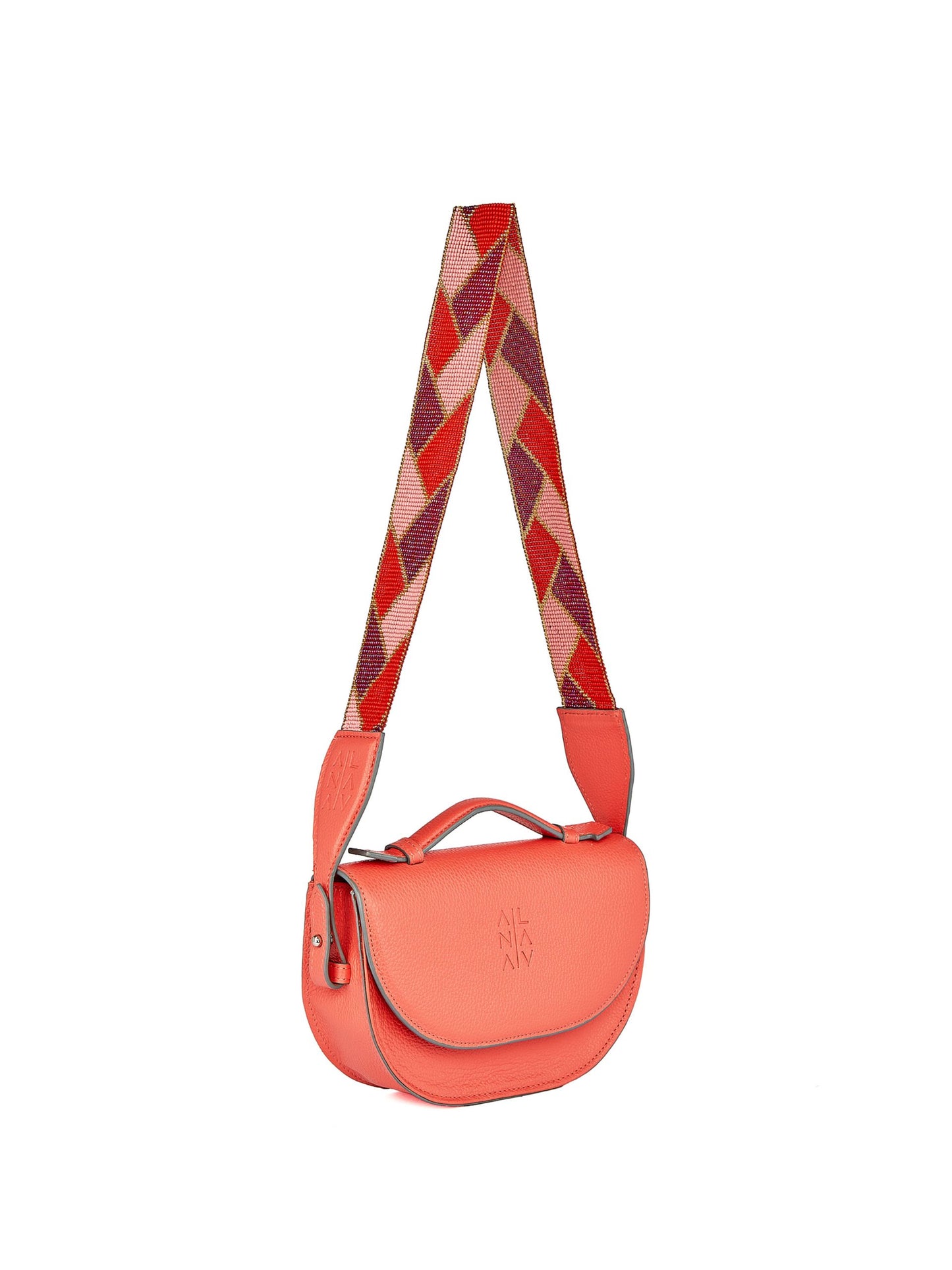 Moon belt bag coral + correa Mostacilla