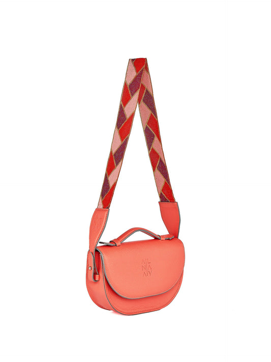 Moon belt bag coral + correa Mostacilla