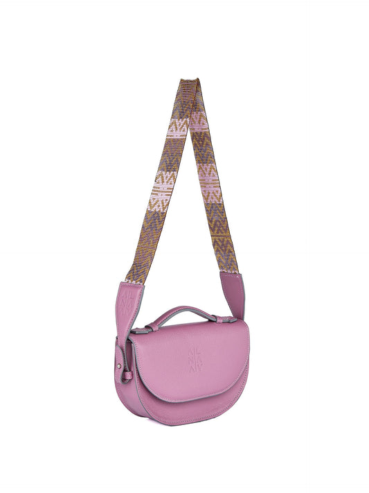 Moon belt bag Uva + correa en Mostacilla