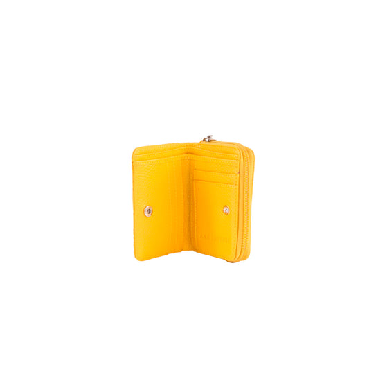 Billetera Monedero Amarillo Liso