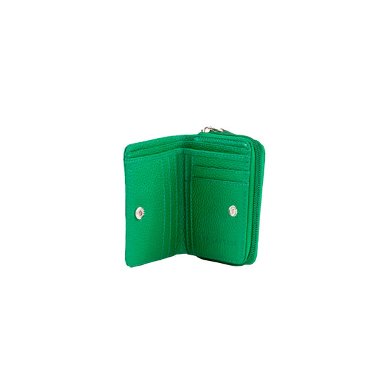 Billetera Monedero Verde liso