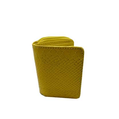 Billetera Monedero Amarillo Liso