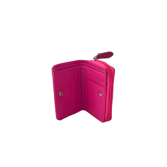 Billetera Monedero Fucsia liso