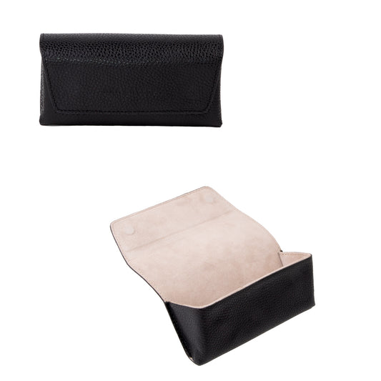 Sunglasses Leather case- Negro