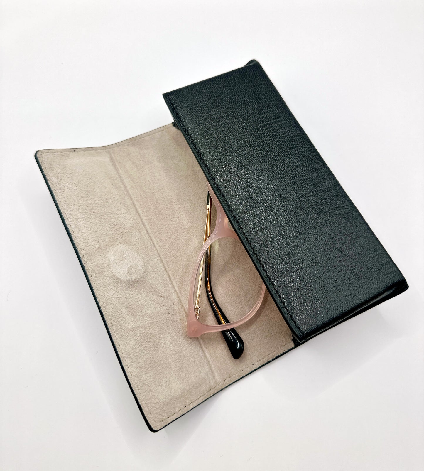 Sunglasses Leather case- Negro