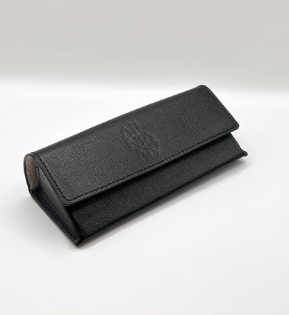 Sunglasses Leather case- Negro