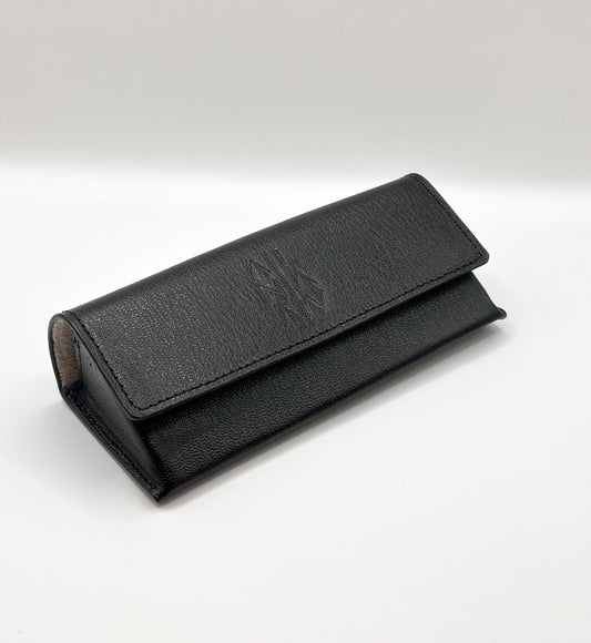 Sunglasses Leather case- Negro