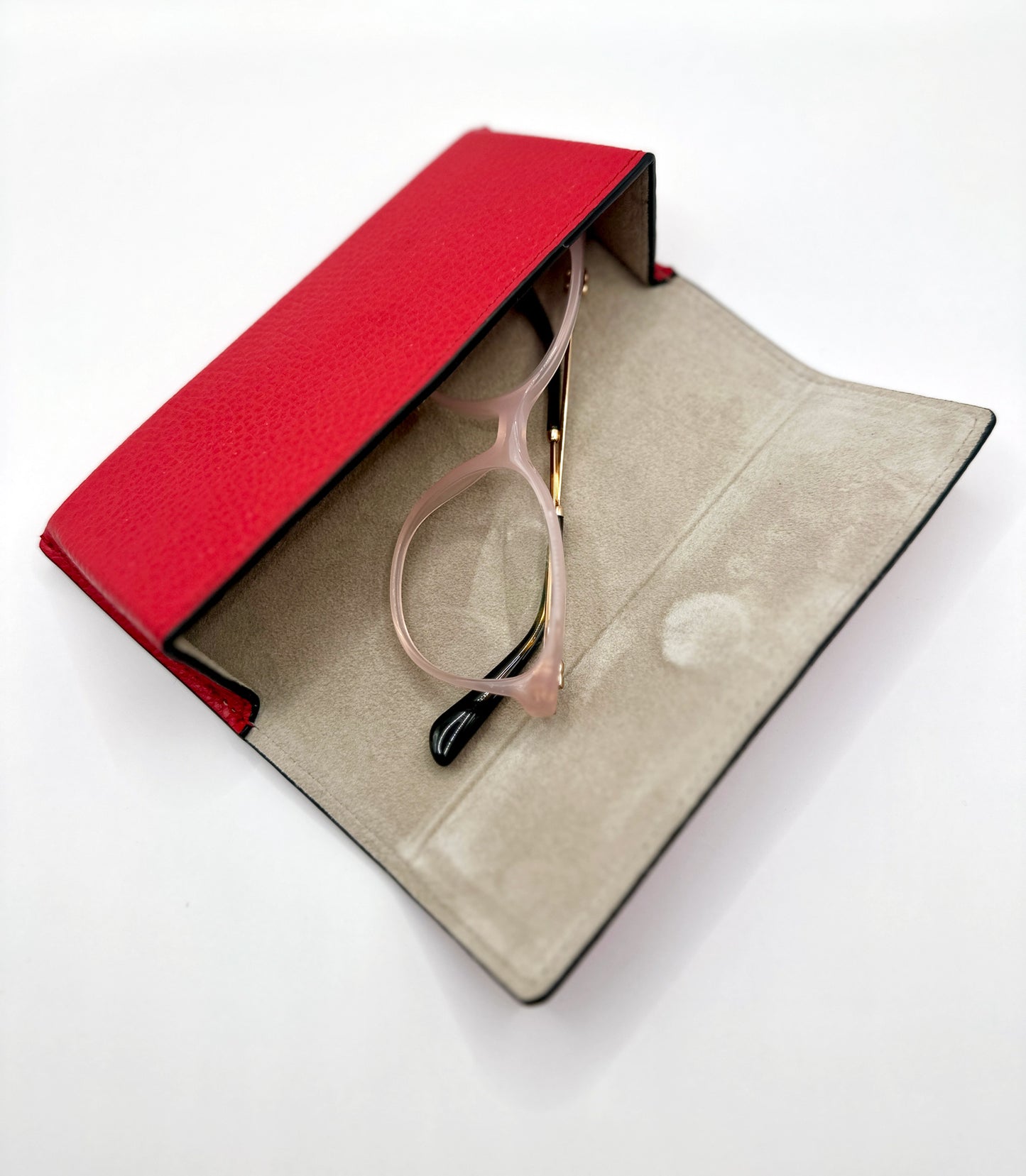 Sunglasses Leather case- Rojo