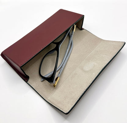 Sunglasses Leather case- Vinotinto