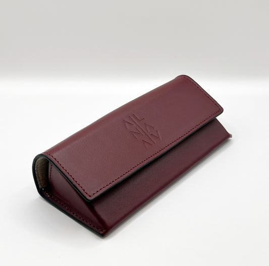 Sunglasses Leather case- Vinotinto