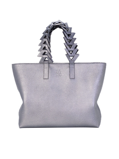 Caro  Laptop Tote Plateado