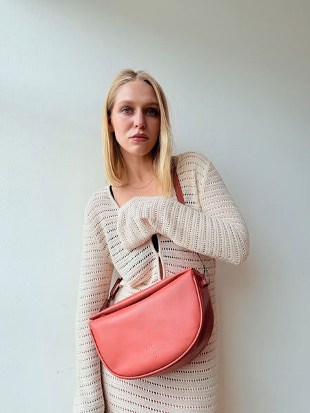 Mimi Moon bag correa Ovalos - Ladrillo