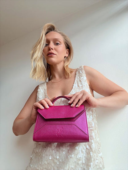 Sofi Minibag Fucsia metalizado